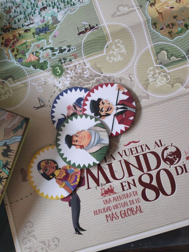 Libro/Juego "La vuelta al mundo en 80 días "