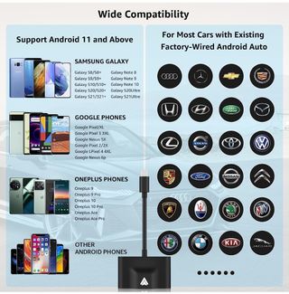 Adaptador Android Auto Inalambrico nuevo