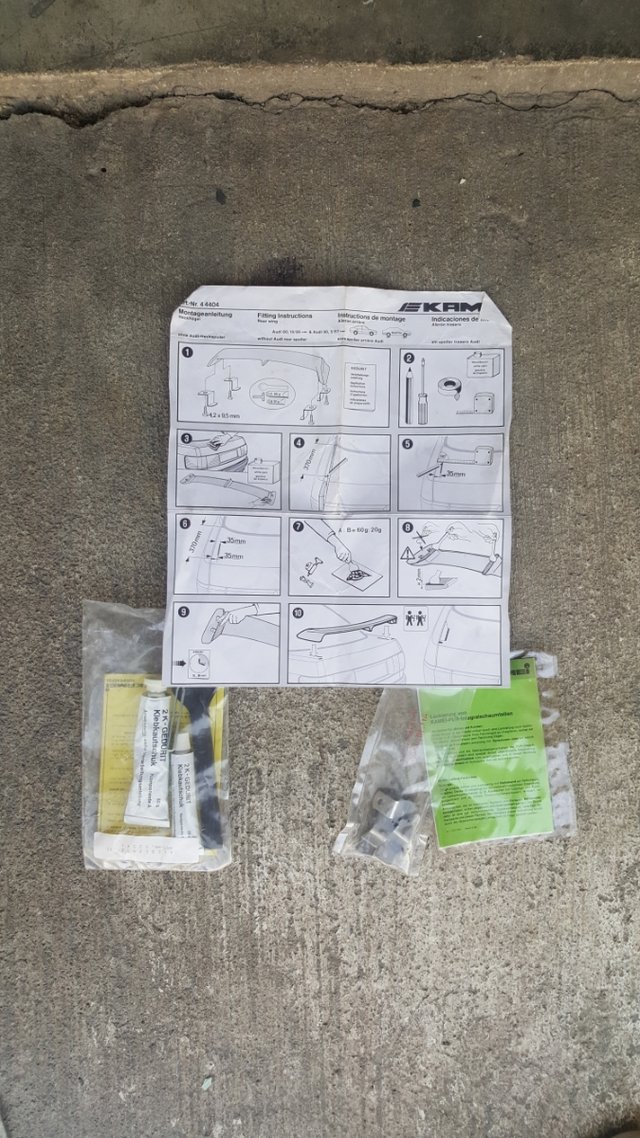 Alerón KAMEI original de Audi 80 y 90 b3 b4