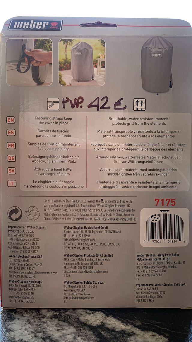 Copertura per barbecue Weber