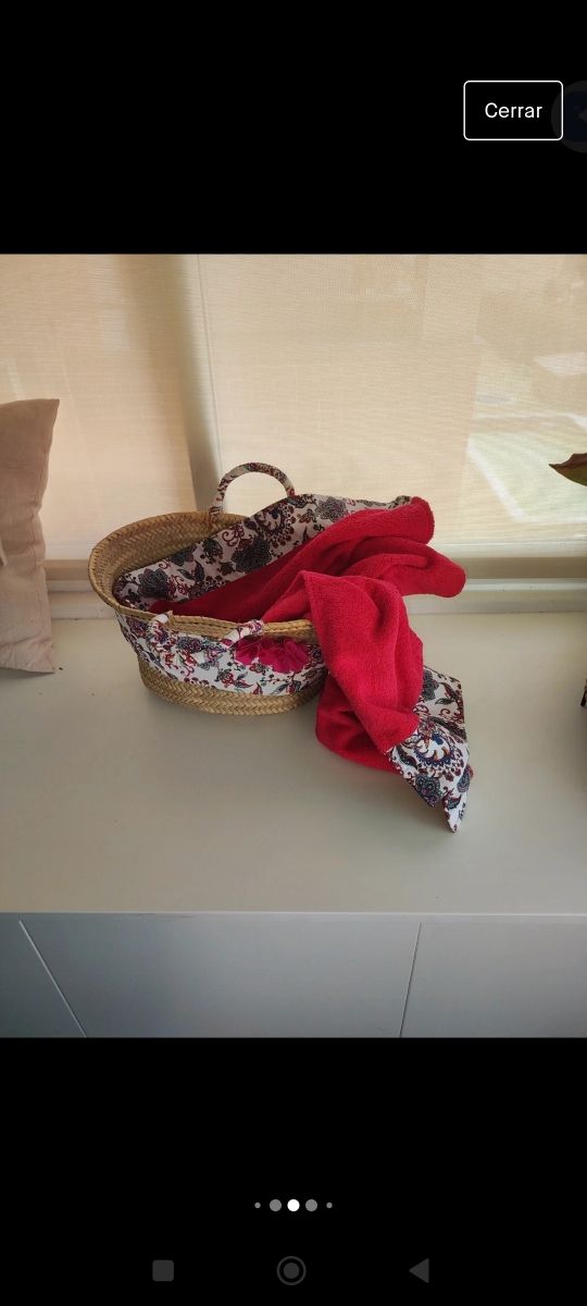 Cesta playa y toalla