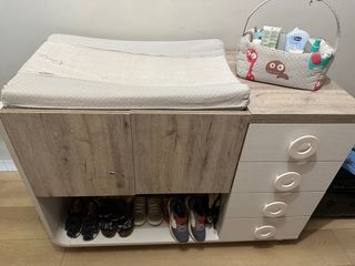 Mueble cambiador de bebé