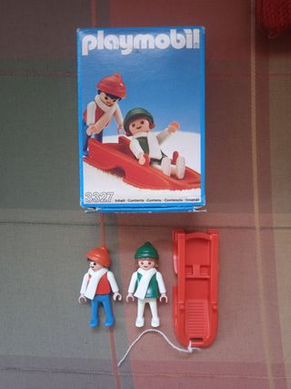 057. Playmobil 3327 niños con trineo