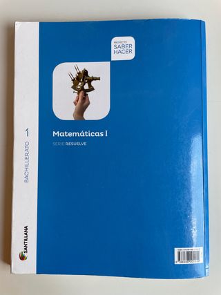 Libro de matemáticas de primero de bachillerato