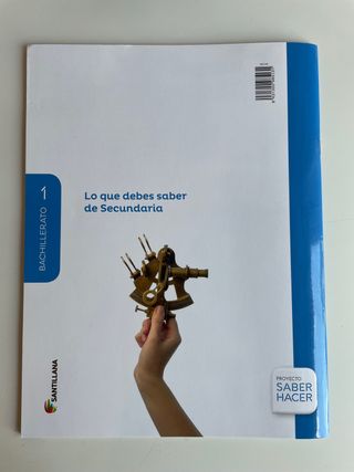 Libro de matemáticas de primero de bachillerato