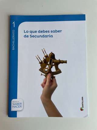 Libro de matemáticas de primero de bachillerato