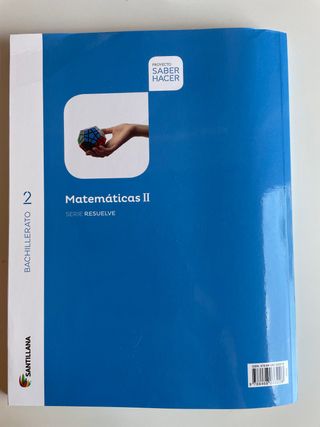 Libro de matemáticas de segundo de bachillerato