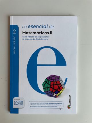 Libro de matemáticas de segundo de bachillerato