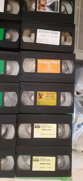 Pack 53 cintas VHS (disney,..) + adaptador VHS JVC