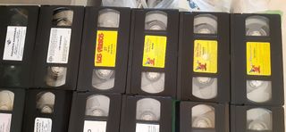 Pack 53 cintas VHS (disney,..) + adaptador VHS JVC