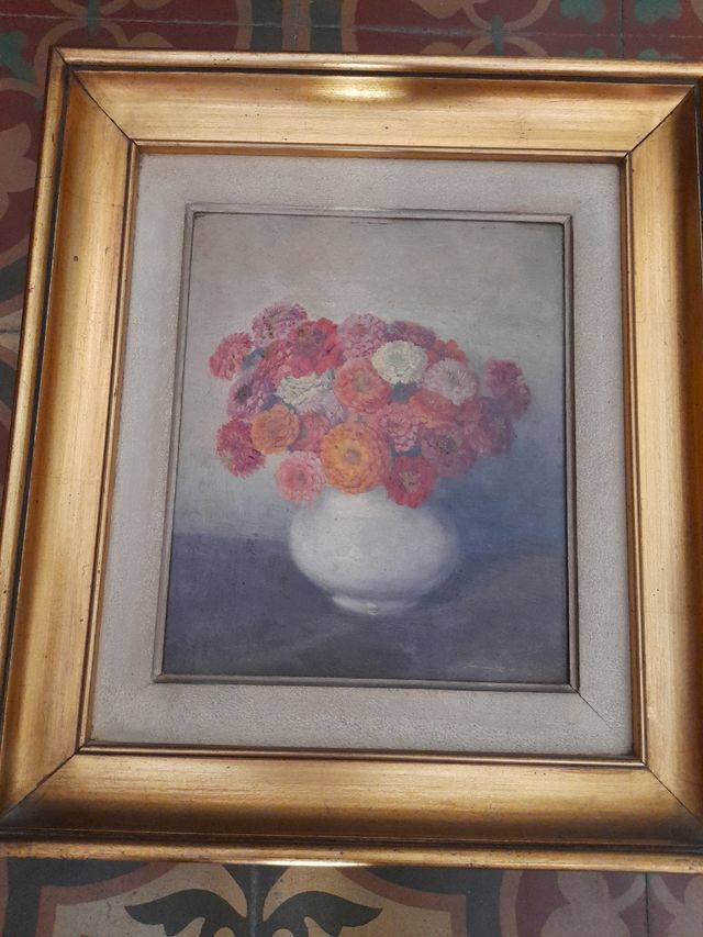 Dipinto ad olio di pittore piemontese anni 50