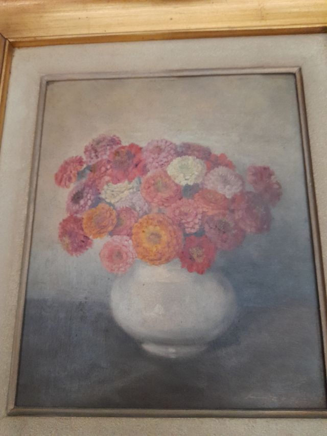 Dipinto ad olio di pittore piemontese anni 50