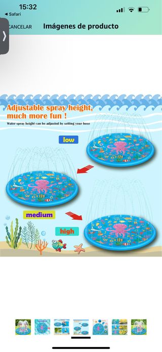 piscina con aspersor d170cm NUEVO