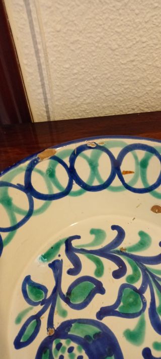 Cuenco o frutero de barro