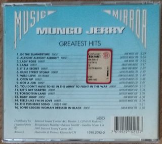 Mungo Jerry-Greatest Hits 1993.