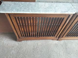 Lote 2 Muebles Cubre Radiador – Madera y Mármol