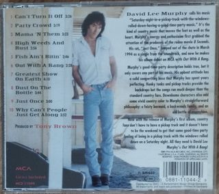 David Lee Murphy-Out With A Bang RARO.