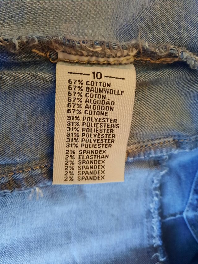 Giubbotto in jeans con perle