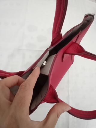 Bolso rojo de polipiel
