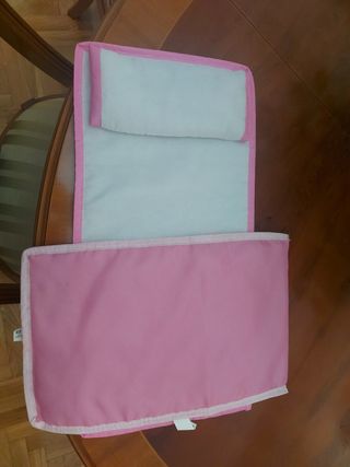 Juego de Almohada y sábanas. Mimittos Cuna Madera.