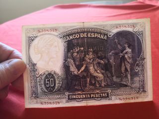 BILLETE 50 PESETAS 1931. II REPÚBLICA (MBC) BONITO