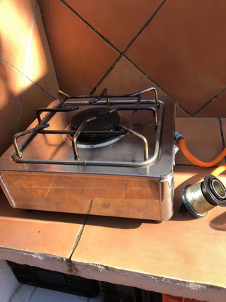 Fogón quemador de gas encimera de 1 fuego.