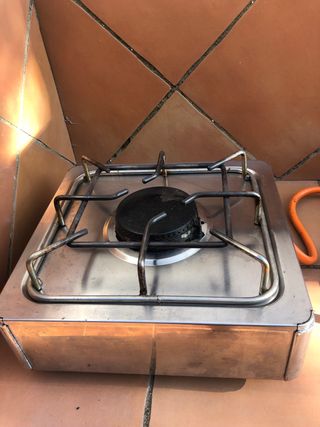 Fogón quemador de gas encimera de 1 fuego.