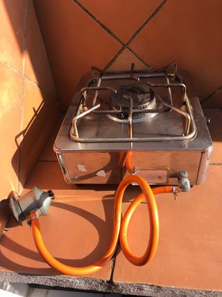Fogón quemador de gas encimera de 1 fuego.