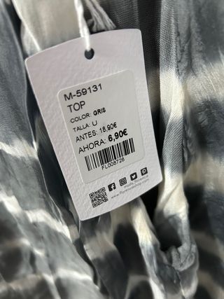 Blusa gris sin mangas