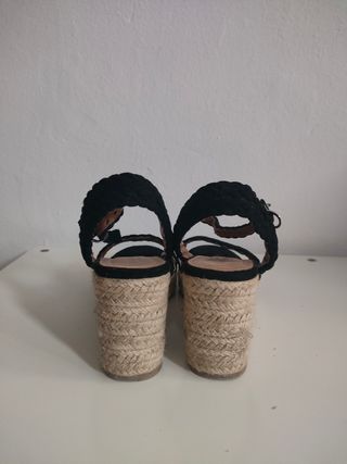 Sandalias cuñas de esparto