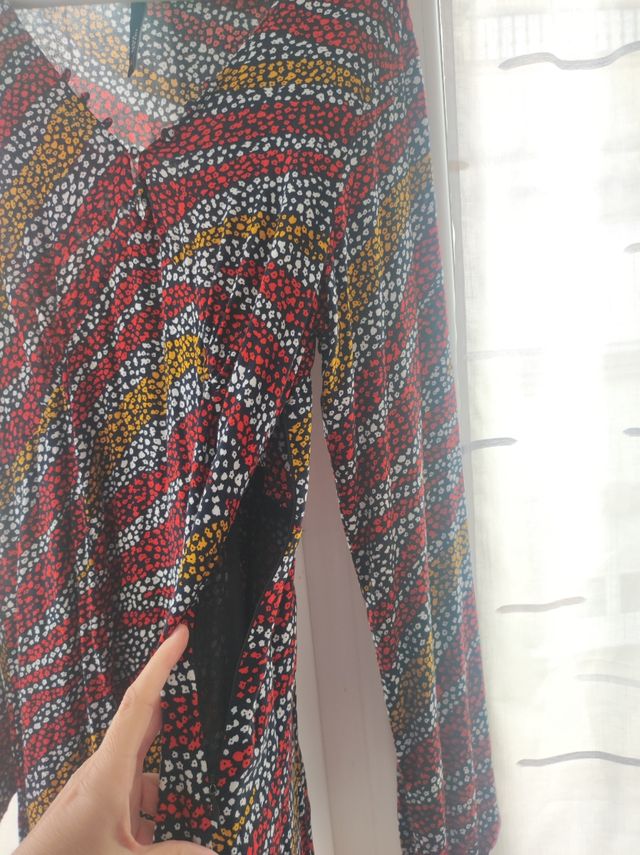 Vestido largo de flores Tiffosi talla L