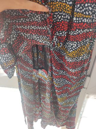 Vestido largo de flores Tiffosi talla L