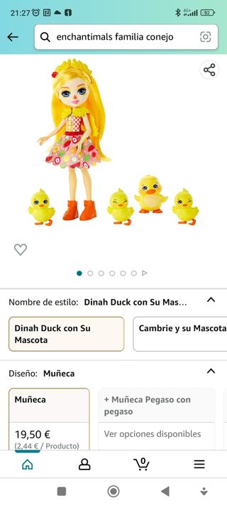 dos juegos de muñecas enchantimals