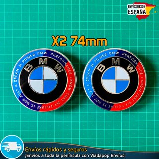 X2 Emblemas Logo 50 Aniversario BMW Maletero 74mm