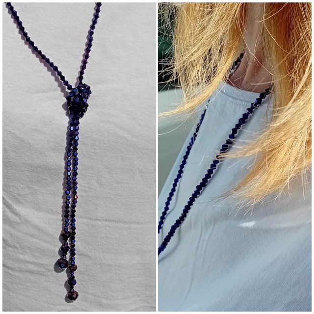 Collana cristallo viola