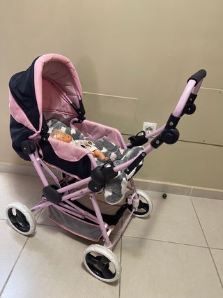 Carrito bebe muñecas infantil