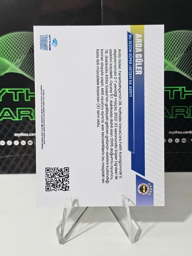 ARDA GULER - ROOKIE CARD NOVATO - FENERBACHE - MYT