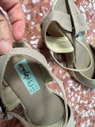 zapatos cuña dorado comodas talla 40