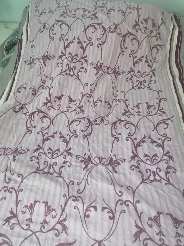 Funda nordica colcha tonos violetas TeX