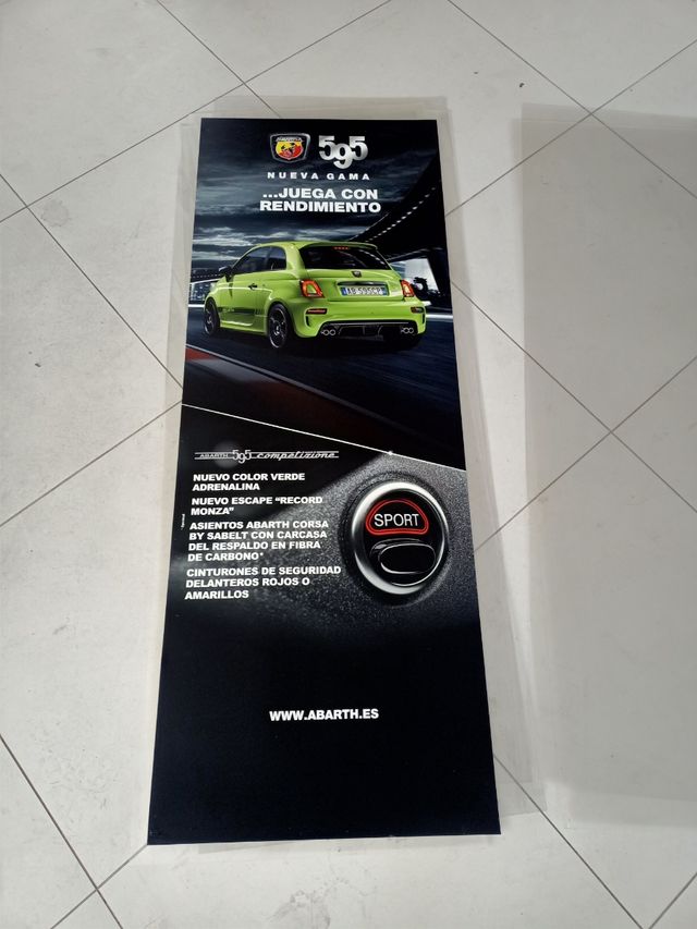 Abarth, carteleria concesionario oficial