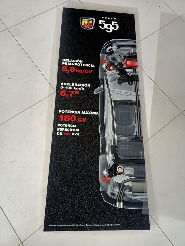 Abarth, carteleria concesionario oficial