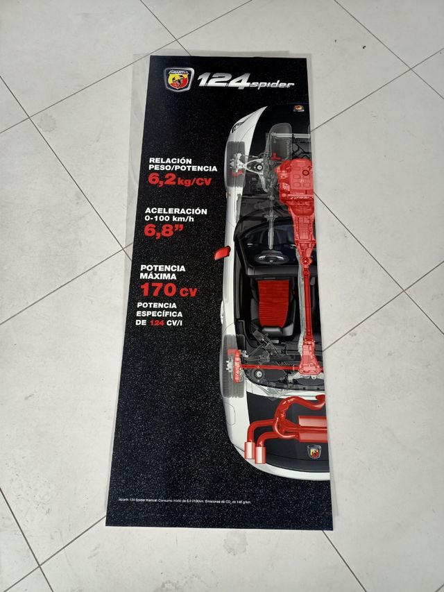 Abarth, carteleria concesionario oficial