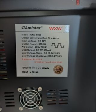 INVERTER 6000W 12V 220V REMOTO ONDA SINUSOIDALE