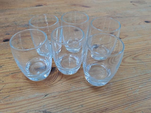 juego 6 vasos de chupito típicos de bar discoteca