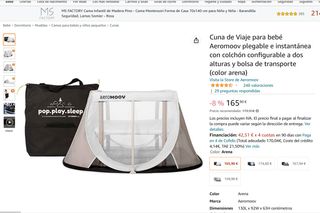cuna de viaje para bebe