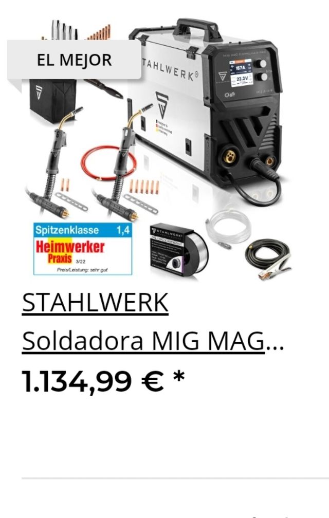 SOLDADOR MIG MAG ALUMINIO