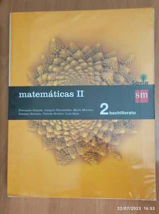 Libro de Matemáticas 2°Bachillerato
