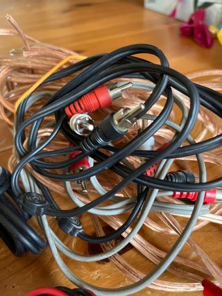 lote de cables audio e hifi