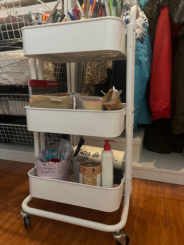 Carro metálico ruedas