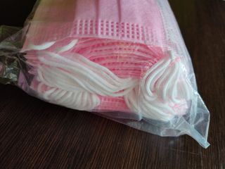 10 Mascarillas quirúrgicas rosas